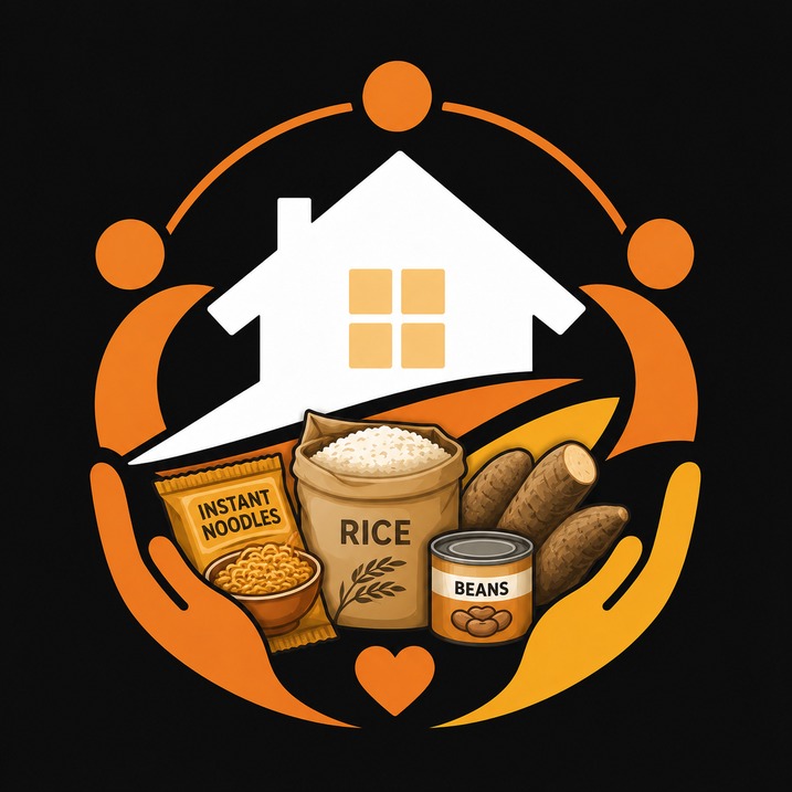 Food banking, membership, unity and collaboration illustration